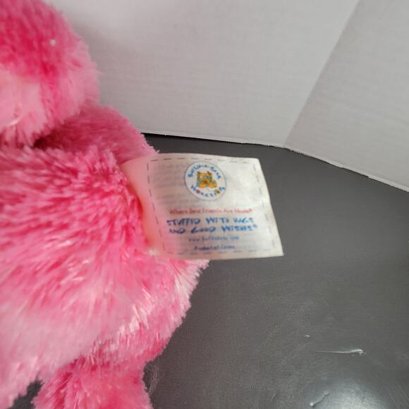 Build-A-Bear Purple Cat 2017, Pink 2011 Teddy Bear Plush Lot 2 Stuffed Animal - Picture 13 of 16